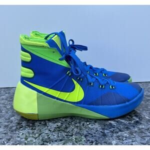 Nike Hyperdunk 2015 Men's Basketball Sneakers Green Glow Blue Size 7.5